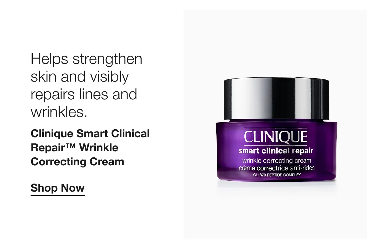 Helps strengthen skin and visibly repairs lines and wrinkles. | Clinique Smart Clinical Repair™ Wrinkle Correcting Cream | Shop Now