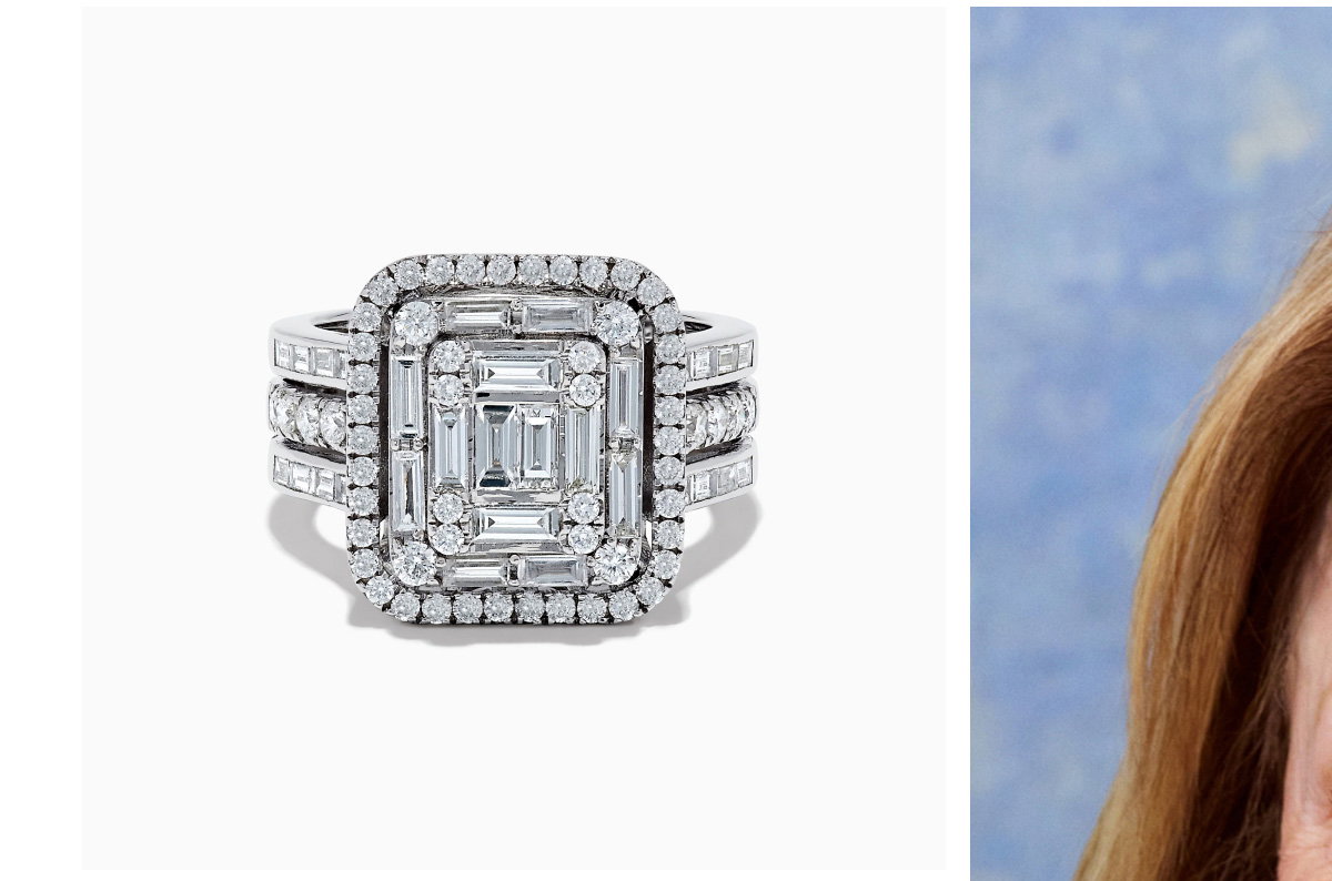 14K White Gold Diamond Ring