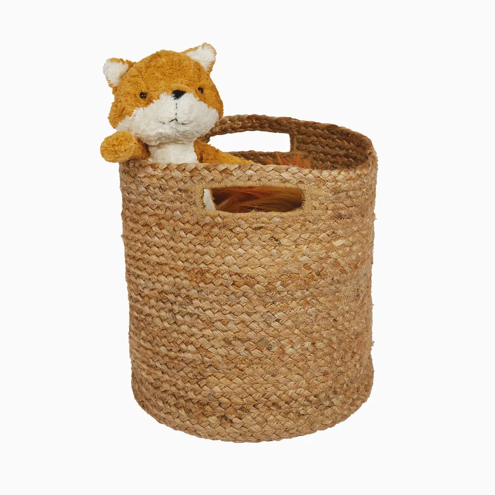 Image of Jute Storage Basket, Natural