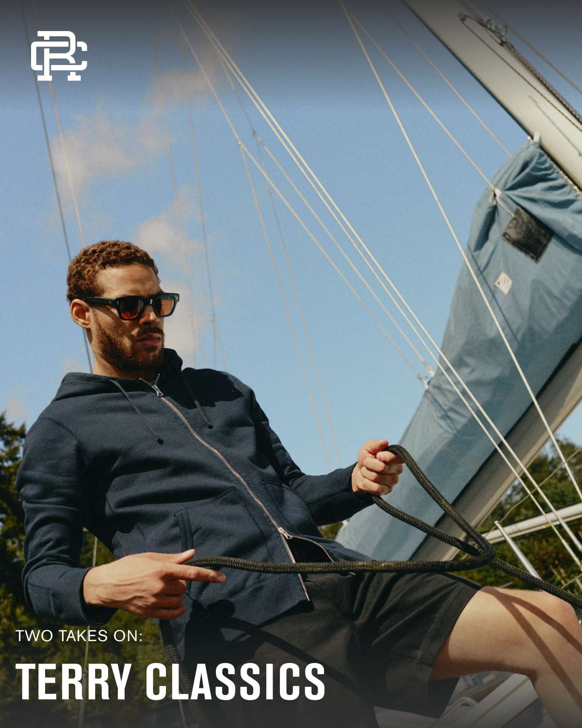 Two takes on Terry to anchor your wardrobe.