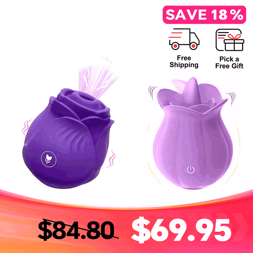 Oral-Like Sensation Combo – Amora Rose + MLEM Tongue-Style Massager