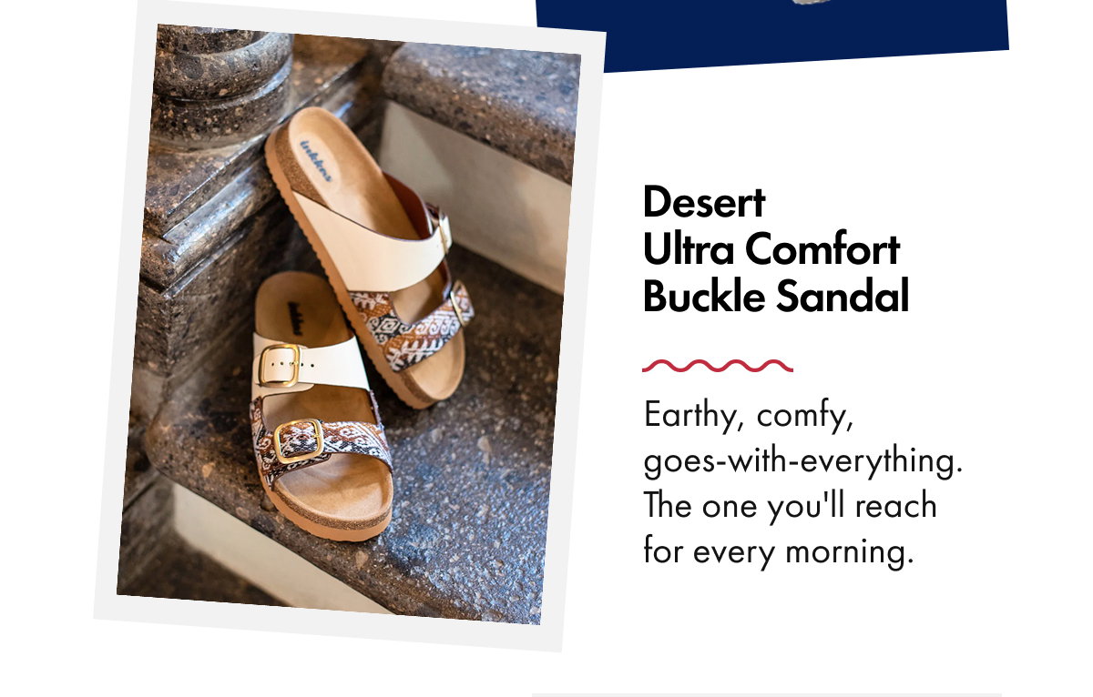 Ultra Comfort Buckle Sandal
