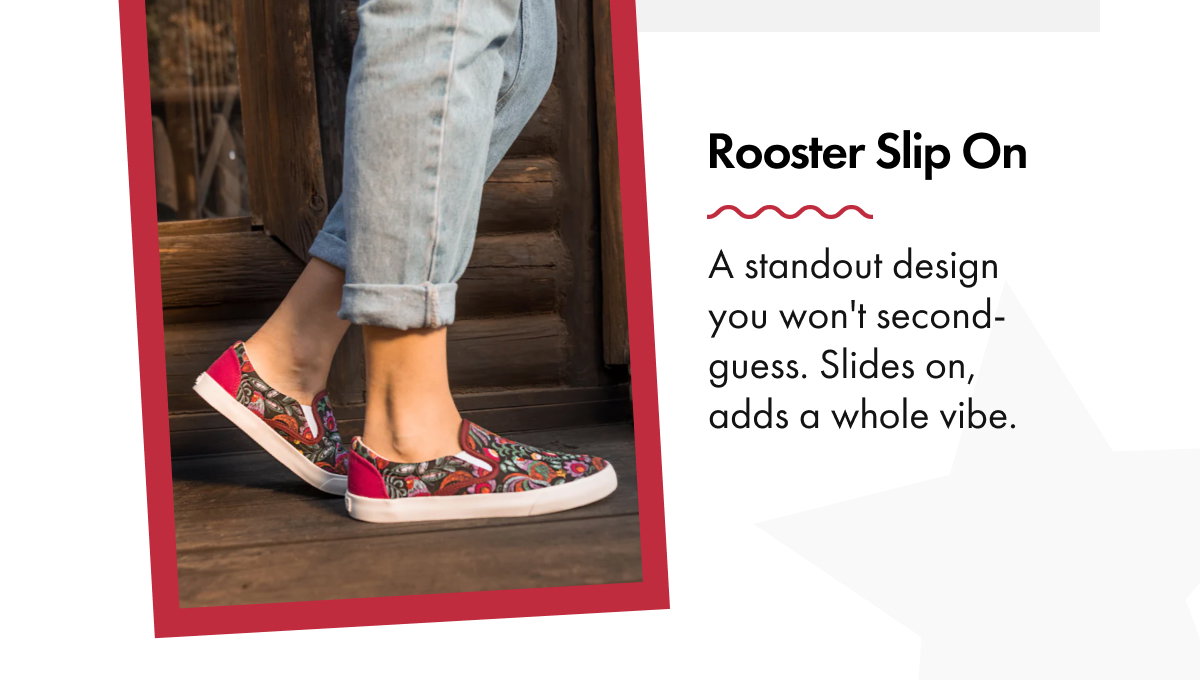 Rooster Slip On