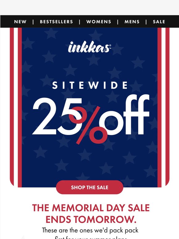 Still 25% off but sizes are selling fast