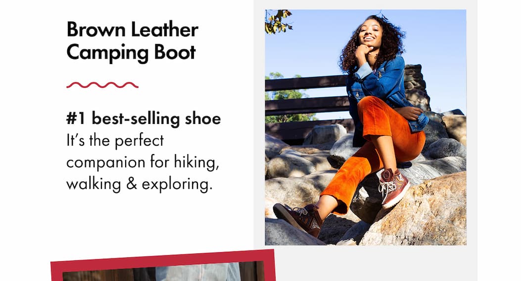 Brown Leather Camping Boot