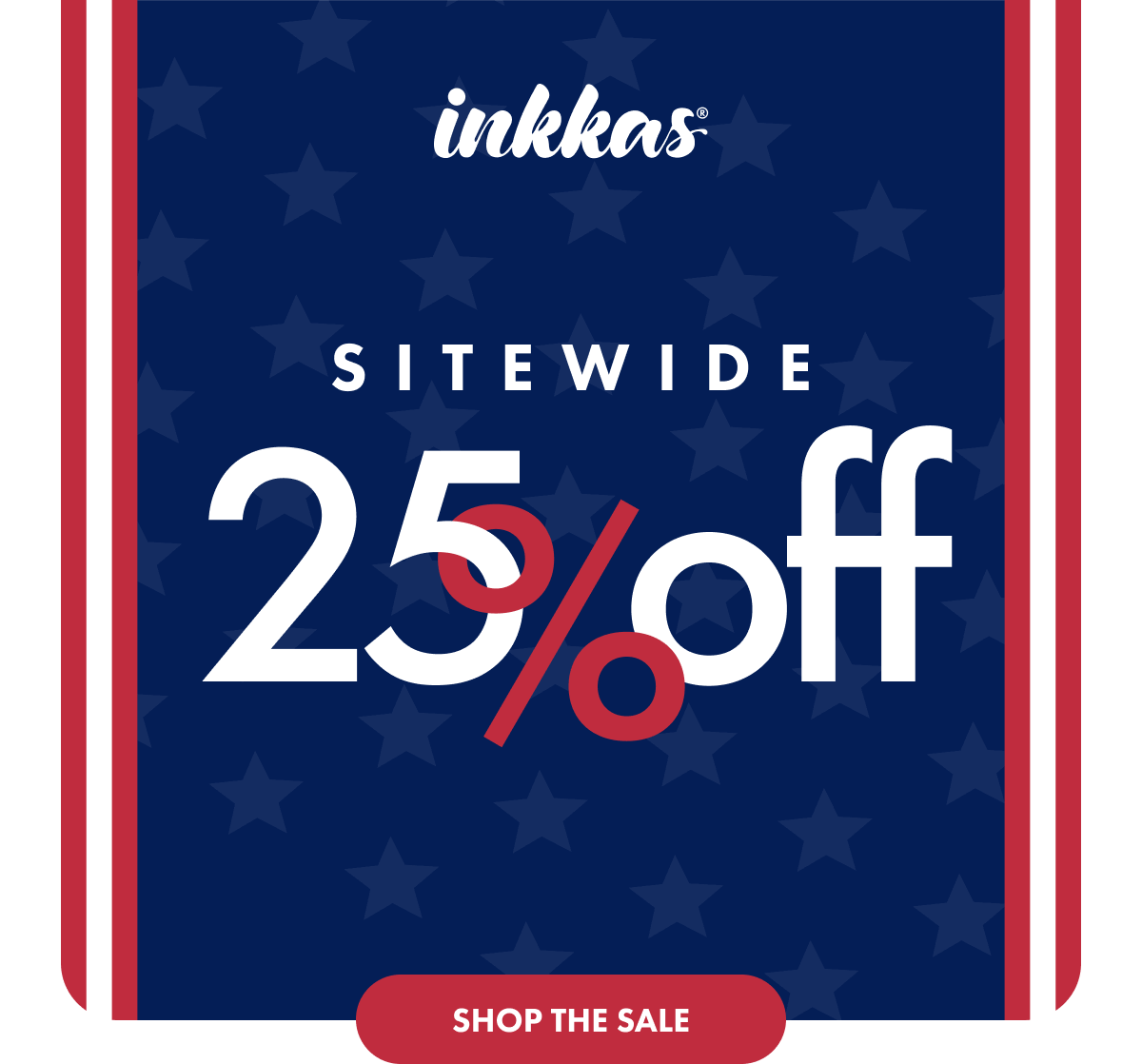 25% OFF Sitewide