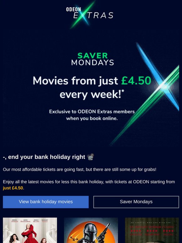 —, you can still save on bank holiday Monday tickets