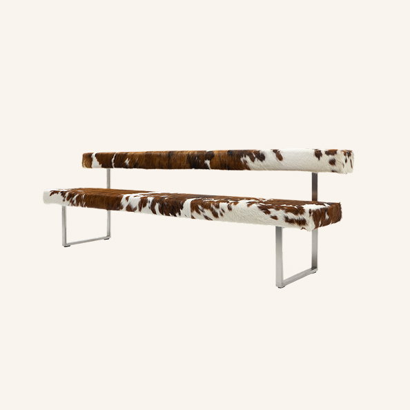 Permesso Bench in Cowhide