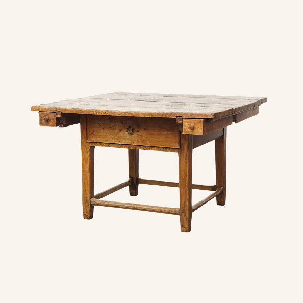 Square Elm Dining Table