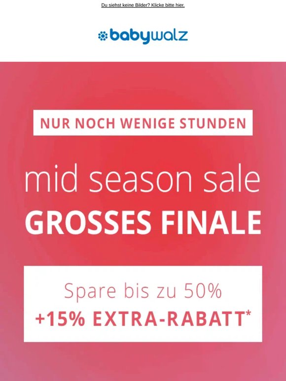 Hochwertig sparen: −50% + 15% Extra 👶