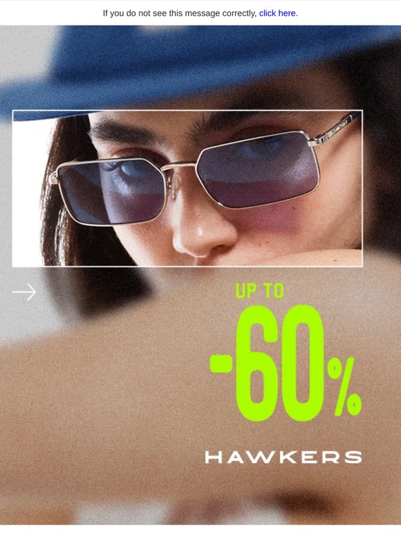Up to -60% on sunglasses.