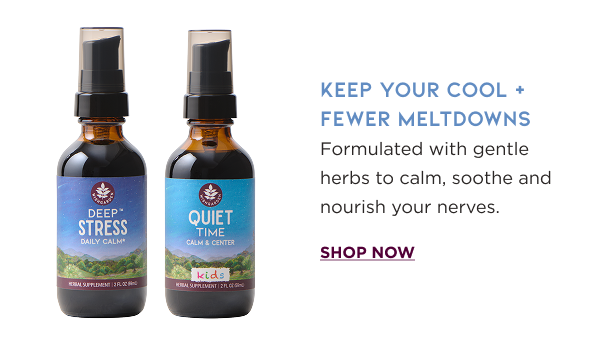 Formulated with gentle herbs to calm, soothe and nourish your nerves