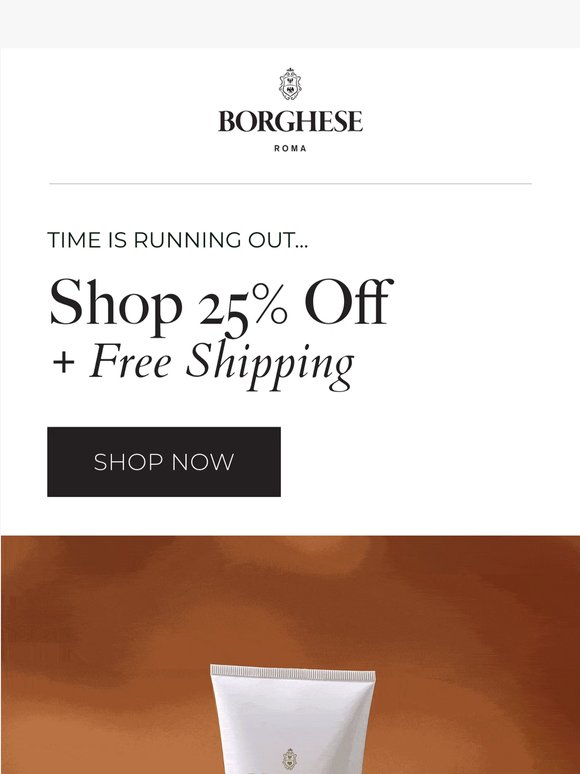 📆 Reminder: 25% Off + Free Shipping