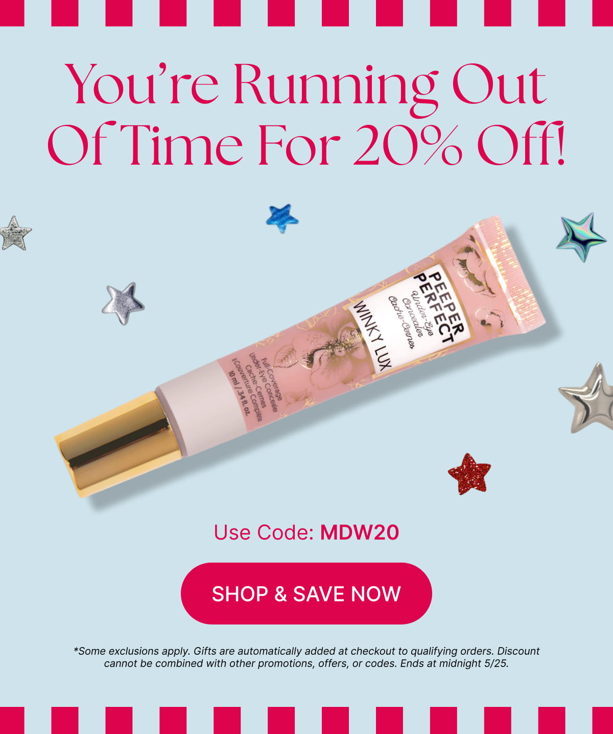  You’re Running Out Of Time For 20% Off! Use Code: MDW20 [Click here to Shop & Save Now]