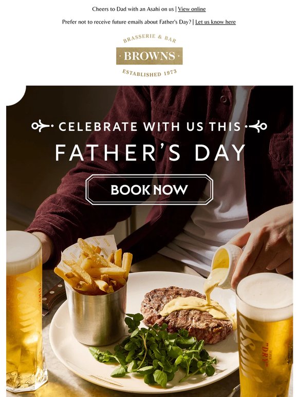 —, celebrate Fathers Day at Browns 💙