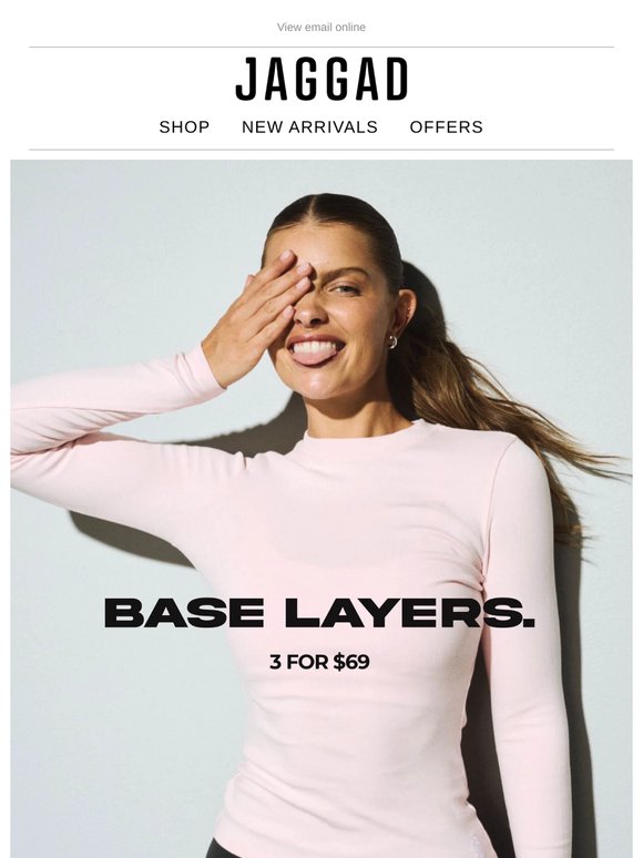 Cold Mornings Call for Base Layers - 3 FOR $69