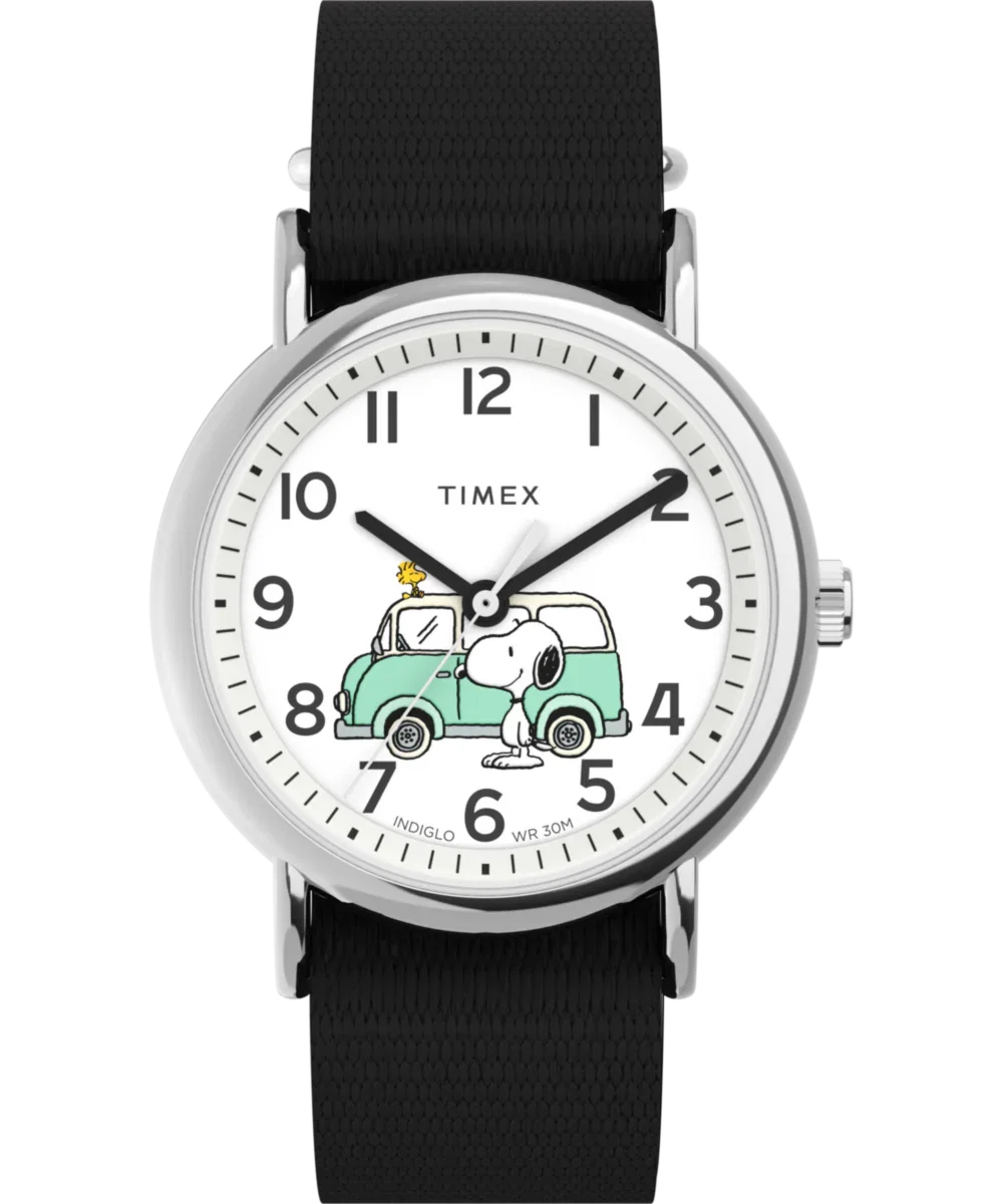 Image of Peanuts® x Timex Van 38mm Fabric Strap Watch