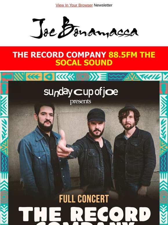 The Record Company "Live on 88.5FM The SoCal Sound" Sound Wave 2027 Artist:  – Watch Now!