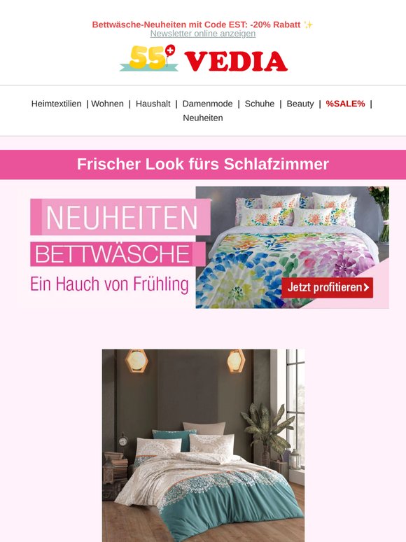 Last CALL: -20% auf ALLES & NEUE Bettwäsche bestellen ✨