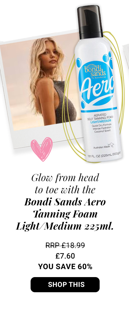 Bondi Sands Aero Tanning Foam Light/Medium 225ml RRP £18.99  £7.60 You Save 60%