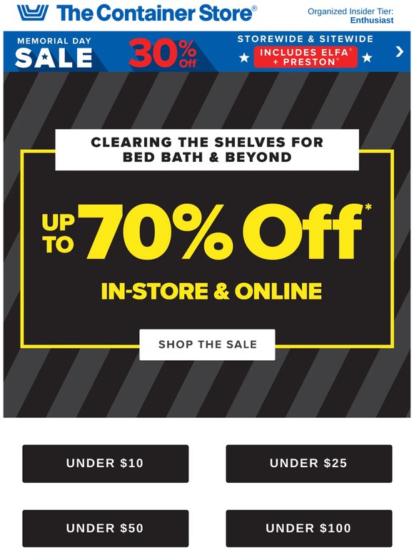 Up To 70% Off 🚨 Hurry, Prices Like These Won't Last