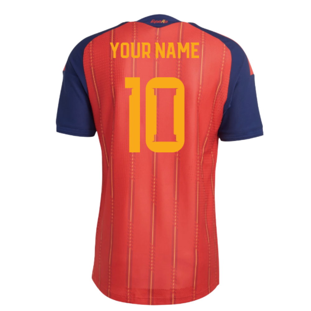Image of 2026-2027 Spain Authentic Home Shirt (Your Name)