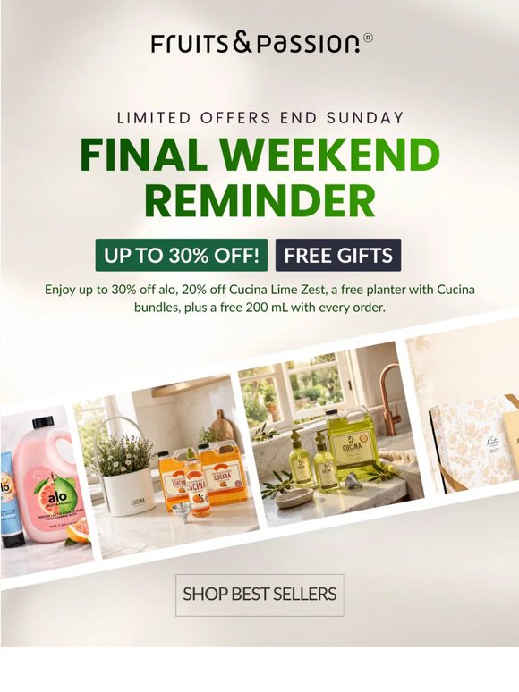 Last Day: Free Gifts End Today 🎁