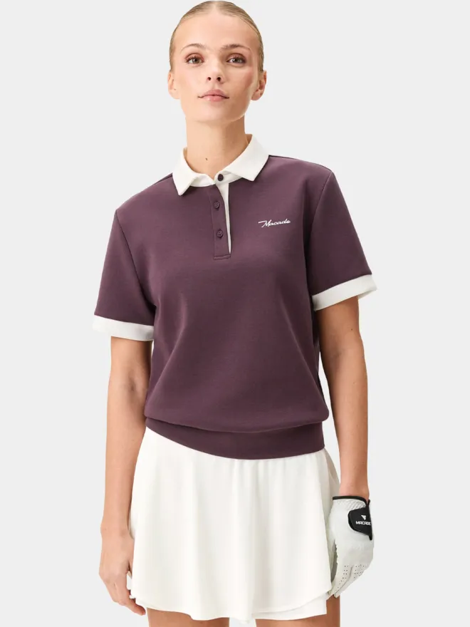 Macade Golf Aura Mauve TX Relaxed Shirt Halbarm Polo lila M