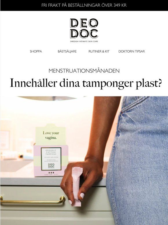 Vad finns egentligen i dina tamponger?