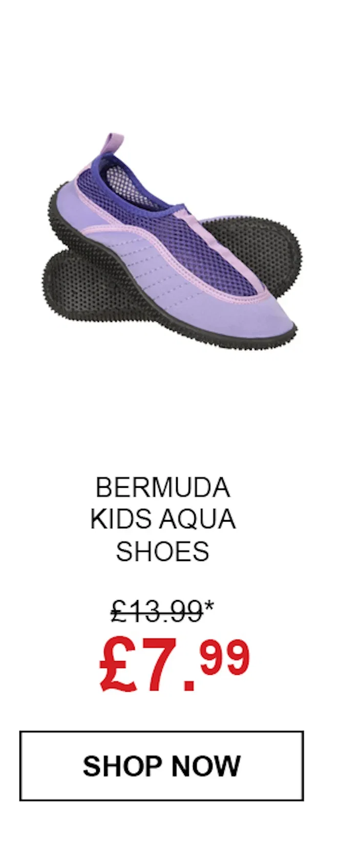 Bermuda Kids Aqua Shoes