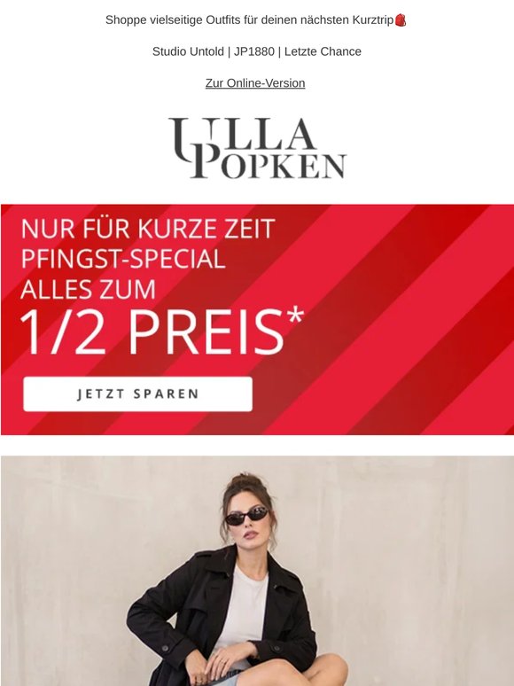 Alles zum 1/2 Preis 🌞 Koffer voll Style & Rabatte