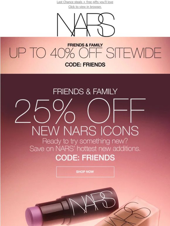 25% Off New + 40% Off More
