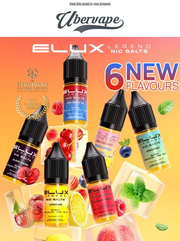 Just Landed: 6 New Elux Flavours