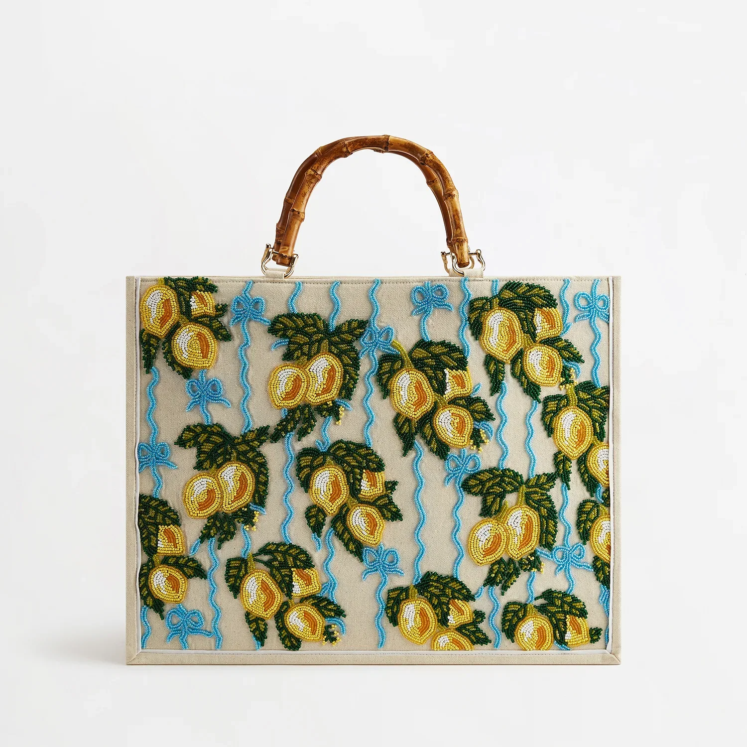 Image of The Beaded Tote - Italian Lemons