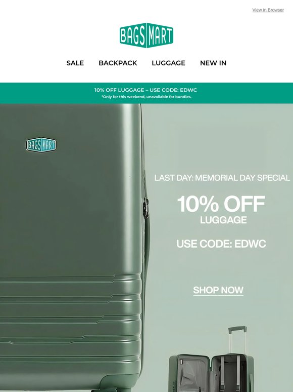 10% Off This Weekend Only