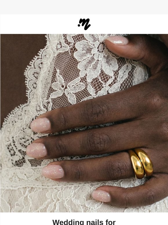 The perfect mani for your big day  💍