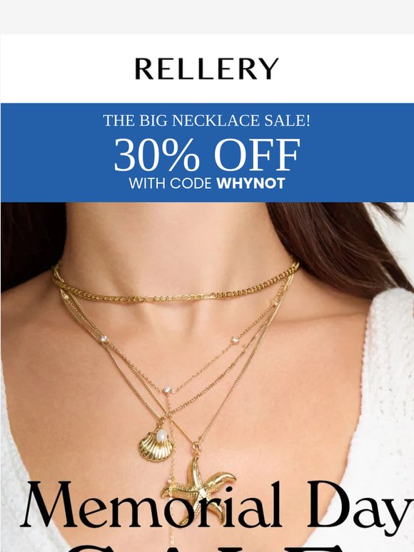 48 HOURS ONLY: 30% OFF NECKLACES
