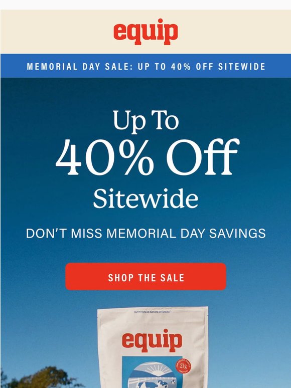 Don’t Miss Up to 40% Off
