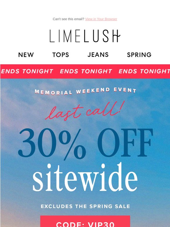 30-60% OFF 💙🤍🍉 Ends tonight!