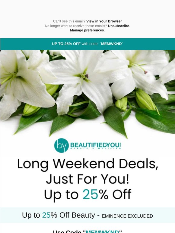 Memorial Day Deals: Up to 25% Off!