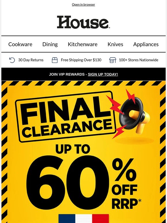 FINAL CLEARANCE ⛔Up to 60% Off* Selected Baccarat Le Connoisseur