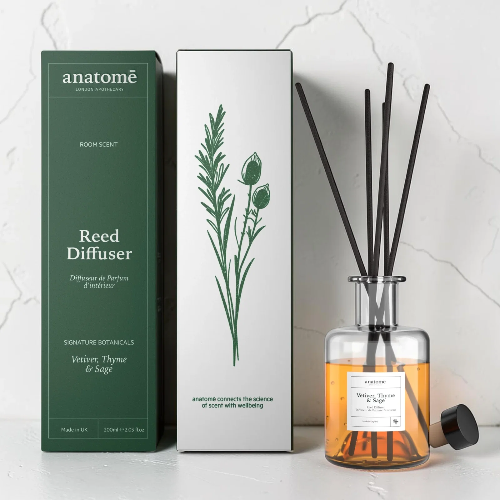 Image of Vetiver, Thyme & Sage Essential Oil Room Diffuser