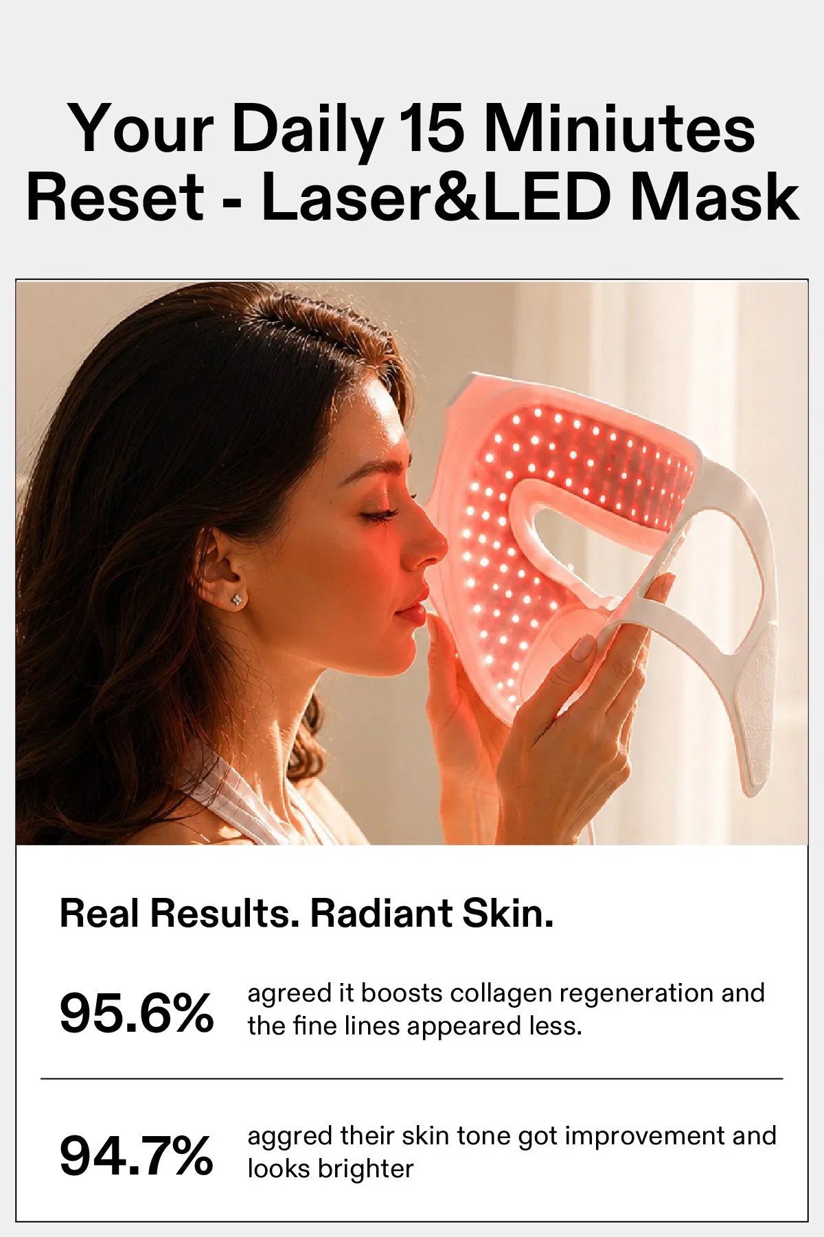 Your Daily 15 Minutes Reset - Laser&LLED Mask