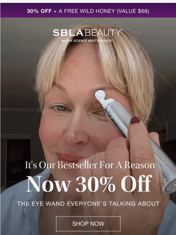 Eye bags, creases, drooping? All gone with this wand!
