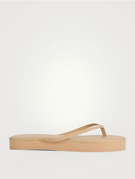 Lily Leather Platform Flip-Flops