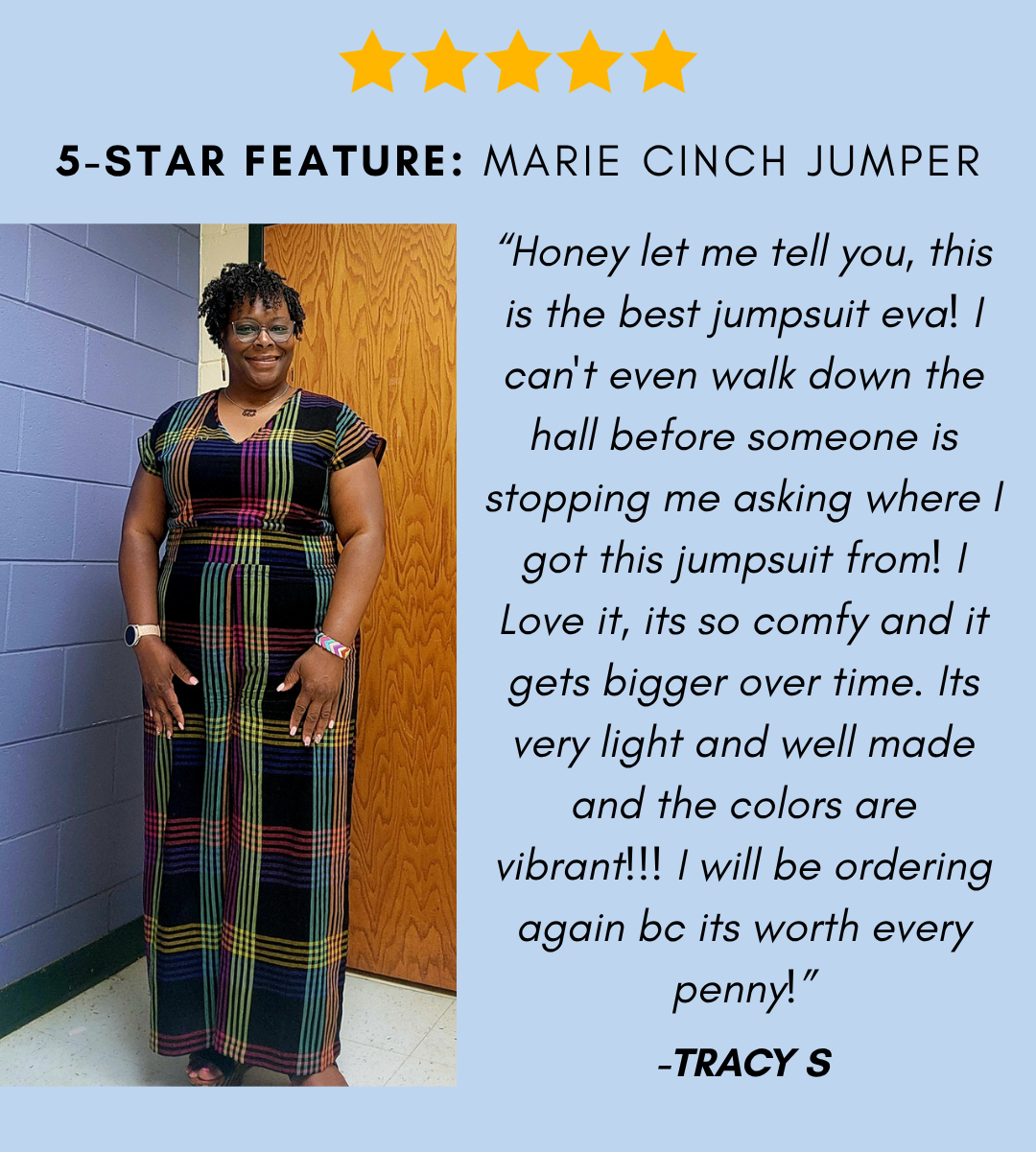 Marie Cinch Jumper is Five Stars