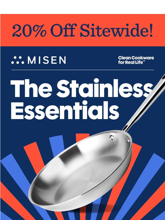 20% Off Stainless Steel Favorites
