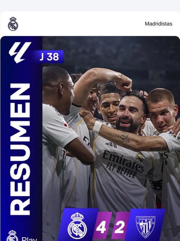 4-2: Victoria en el Bernabéu en la despedida de Carvajal y Alaba