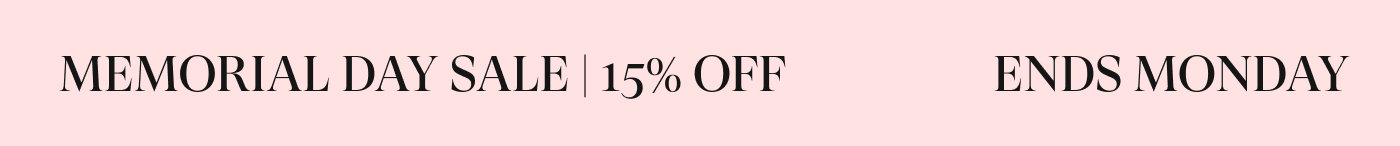 Memorial Day Sale | 15% off 
