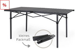 Berger Ravello Alu-Rolltisch 141 x 70 cm